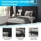 preview thumbnail 43 of 73, Upholstered Platform Bed with headboard