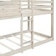 preview thumbnail 7 of 7, Antique White Reliable Twin Over Twin Loft Bed with Safety Features