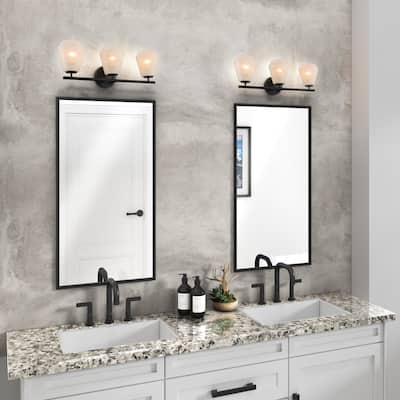 Artcraft Brooke Bathroom Vanity - Wispy White Glassware Shade