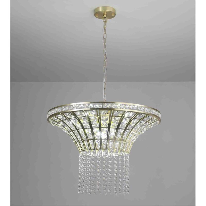 Transparent Crystal Ceiling Chandelier - Transparent