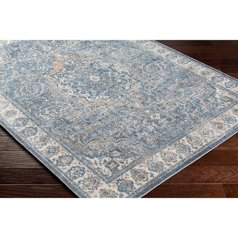 Livabliss Lillian Machine Washable Faded Classic Area Rug
