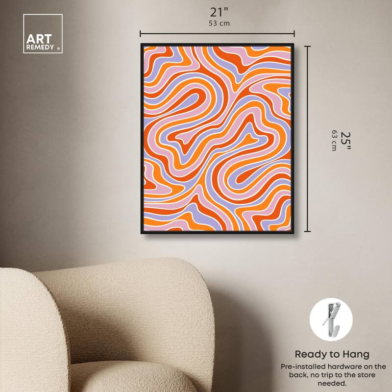 Bubble Gum Retro I Canvas by Art Remedy