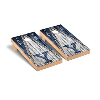 Yale Bulldogs Triangle Cornhole Board Set