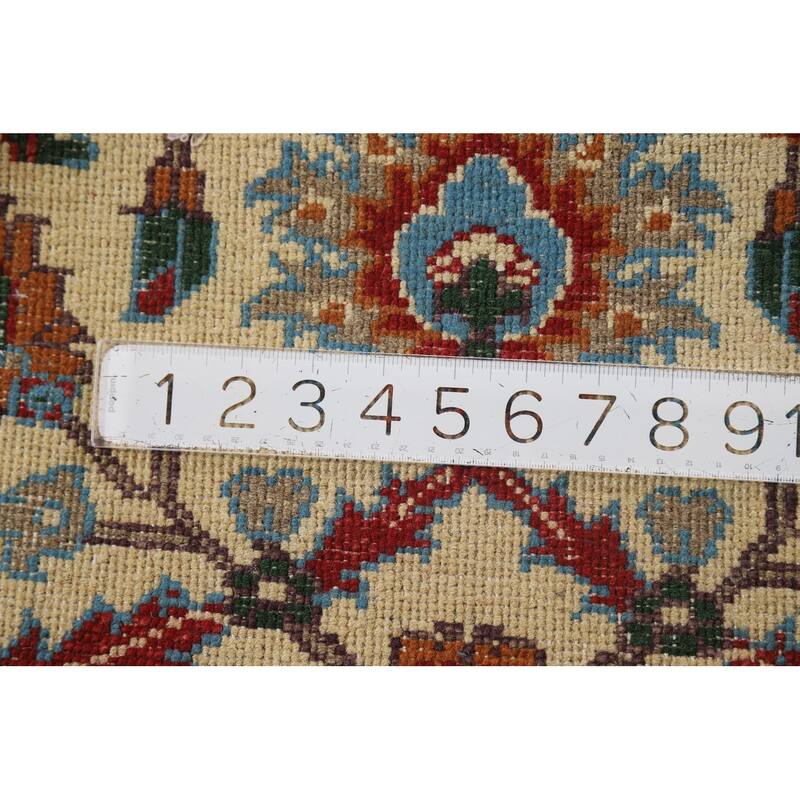 All-Over Floral Kazak Oriental Foyer Rug Hand-Knotted Wool Carpet - 2'0" x 3'0"