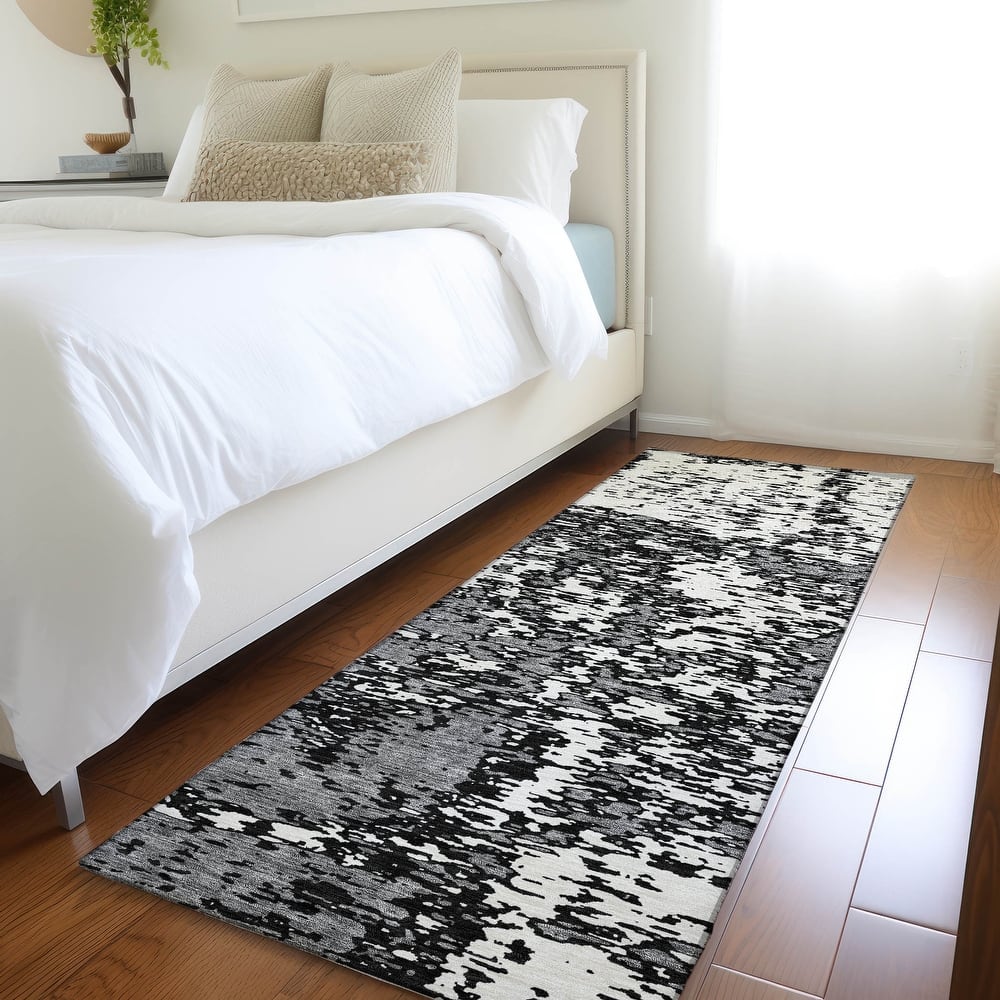 Premium Washable Super Soft Abstract Pixels Mayfield Rug