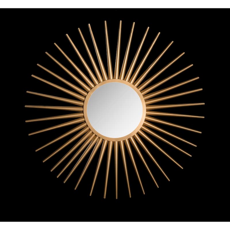SAFAVIEH Kelsie Flair Gold Sunburst 36-inch Decorative Mirror - 36" x 36" x 1" - 36Wx36Dx1H