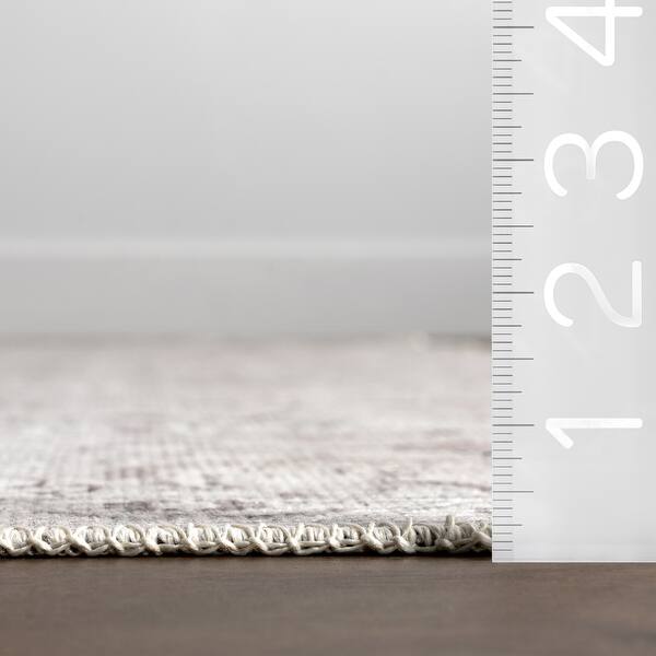 Nuloom Green Haven Collection Jezebel Recycled Cotton Machine Washable Area Rug - 5' x 8'