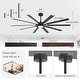 preview thumbnail 25 of 37, 72"/80" Large Windmill Ceiling Fan with Light and Remote(10 Reversible Blades)