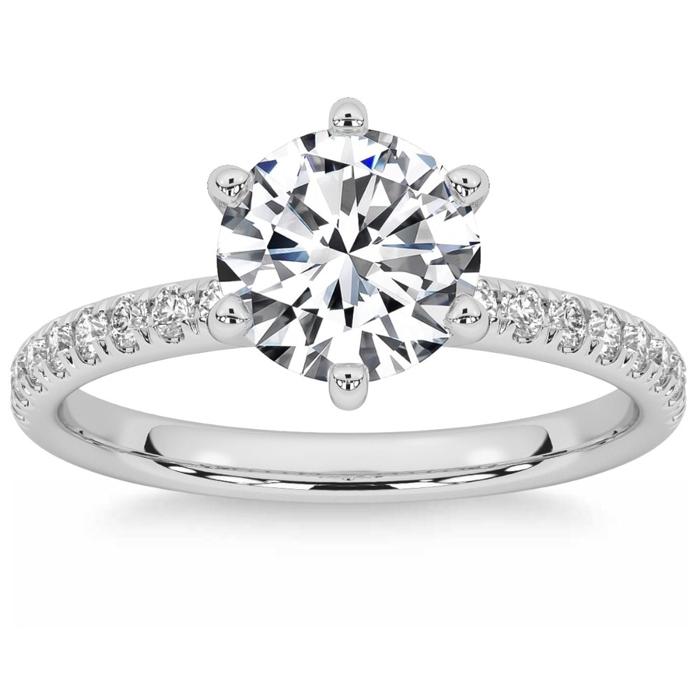Bliss Diamond 1.58Ct Diamond Engagement Ring Gold Lab Grown