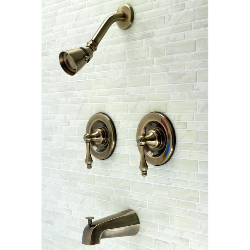 Vintage Pressure Balanced Two-Handle Tub and Shower Faucet
