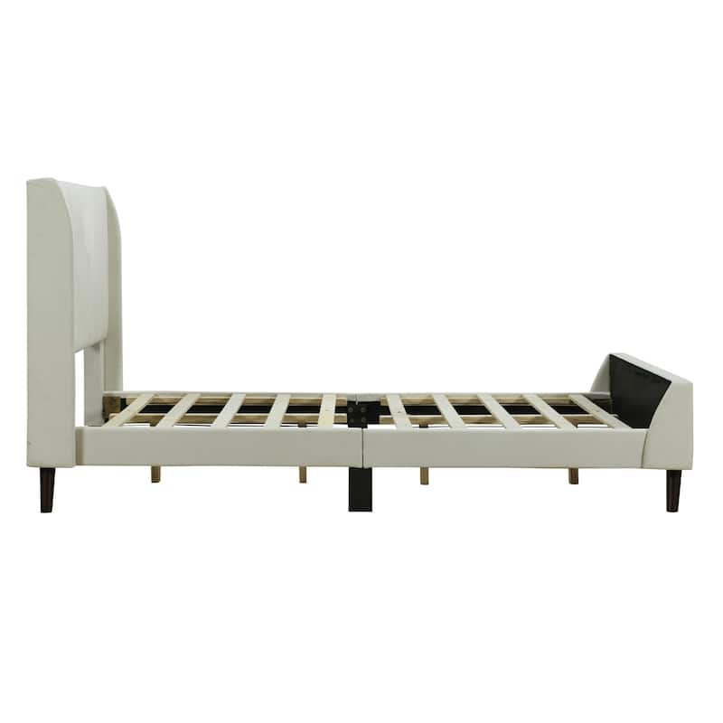 Twin Size Velvet Upholstered Platform Bed