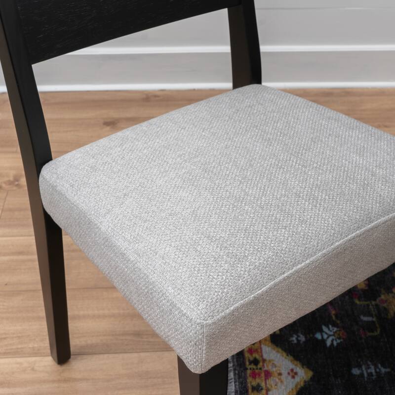 Caelan 5PC Upholstered Dining Set Black