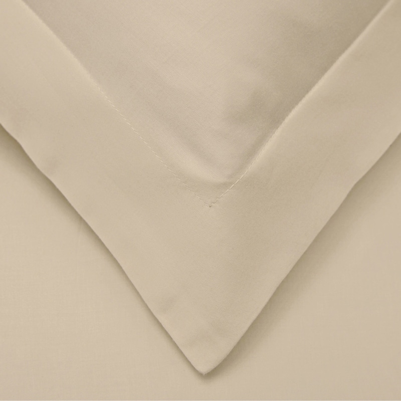 Superior 300 Thread Count Combed Cotton Sateen Duvet Cover Set - Tan - Twin