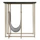 preview thumbnail 6 of 6, Stephanik 20.25 in. W Rectangular Marble & Leather Magazine Side Table