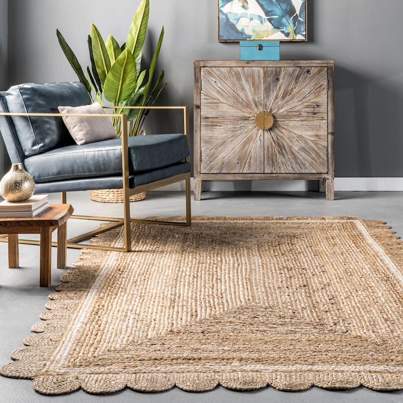 Nuloom Tera Petals Braided Jute Area Rug