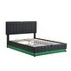 preview thumbnail 23 of 34, PU Leather Upholstered Platform Bed with Hydraulic Storage System,LED Light,Sockets and USB Ports