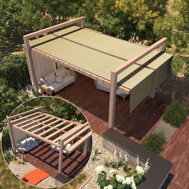 ColourTreeUSA 25 ft. Length Fence Privacy Screen Windscreen Cover Fabric Shade Tarp Netting Mesh Cloth Commercial Grade 170 GSM