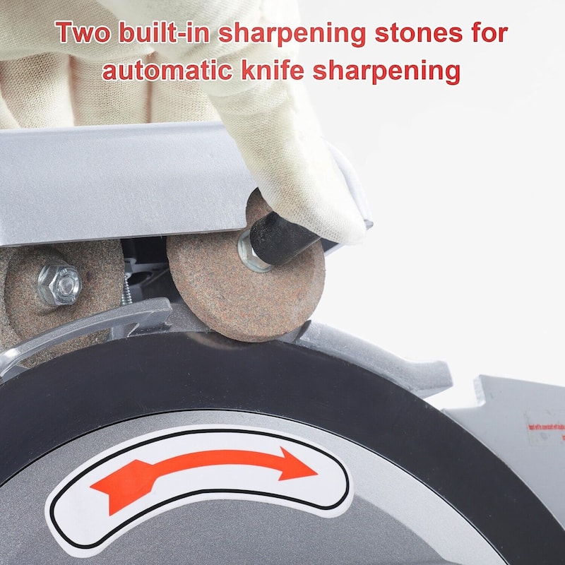 Meat Slicer Machine10 inch Commercial Meat Slicer 240W Semi-Auto Foody Slicer - 10 inch Slicer