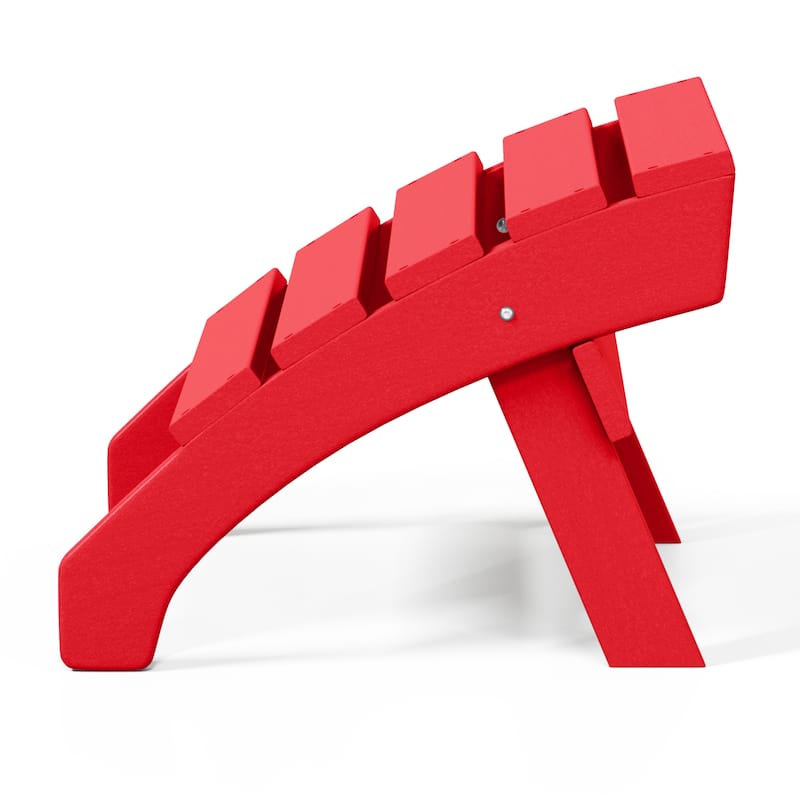 Altura Outdoor Eco-Friendly All Weather Adirondack Chairs with Ottomans (4-Piece Conversation Set)