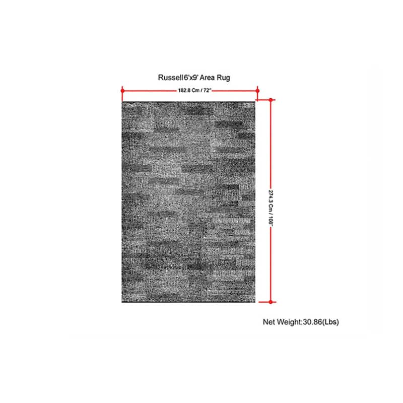 Wyndenhall Mosby 6 x 9 Area Rug in Mocha Wool and Cotton - 6 ft x 9 ft 72"d x 108"w x 0.5" h