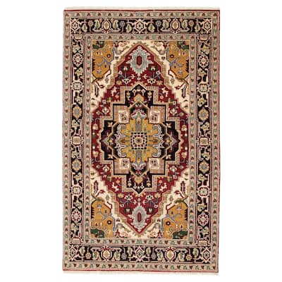 ECARPETGALLERY Hand-knotted Serapi Heritage Red Wool Rug - 4'7 x 7'11