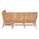 Baako Bohemian Light Honey Rattan 2-Piece Dining Nook Bench Set