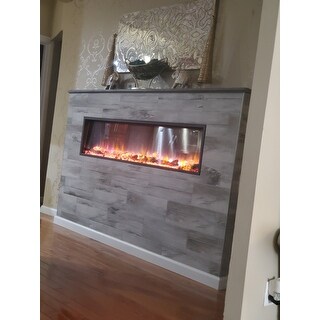 Shop Dynasty Fireplaces Harmony 64 In Led Wall Mounted Electric Fireplace Overstock 29048095