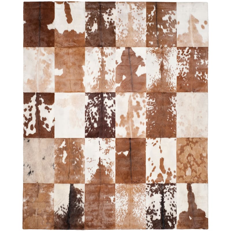 SAFAVIEH Handmade Studio Leather Shiona Modern Leather Rug