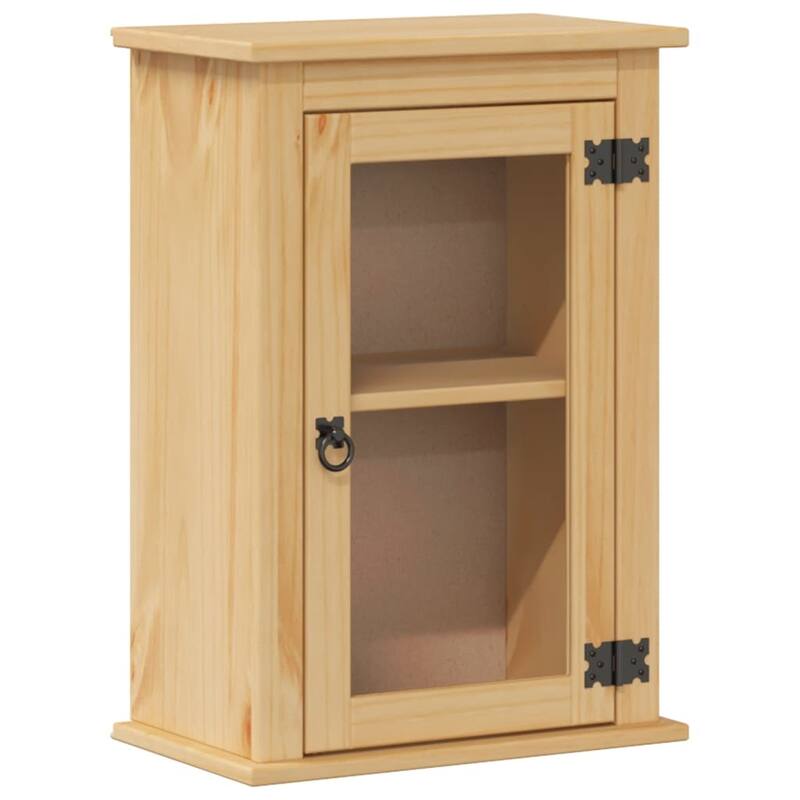 vidaXL Bathroom Wall Cabinet Honey - 10.6 x 17.7 x 25.4 in