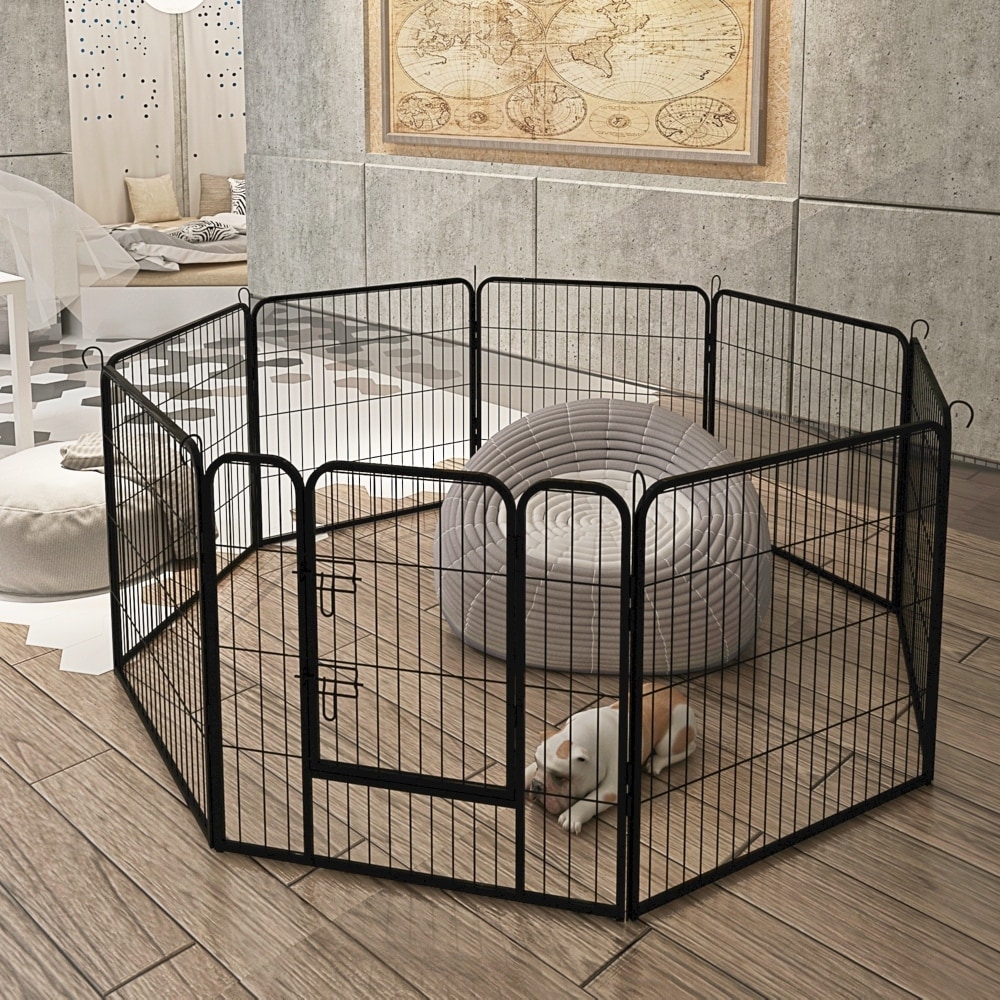 Large Indoor and Outdoor Metal Puppy Dog Run Fence On Sale Bed