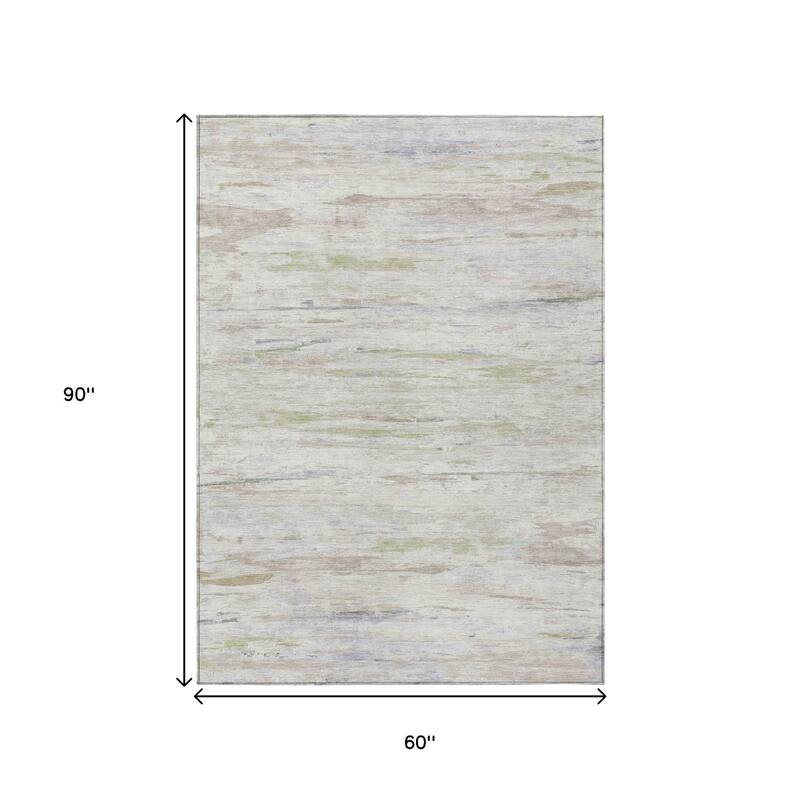 HomeRoots Abstract Transitional Rectangle Outdoor Rug