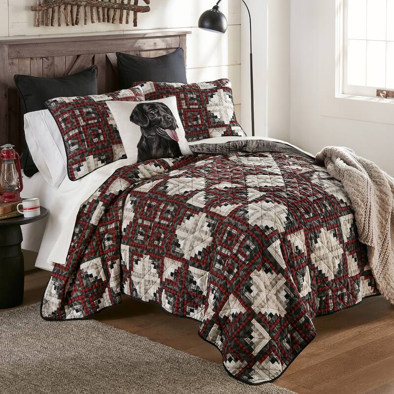 Donna Sharp Log Cabin Star Cotton Quilt Collection
