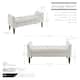 Porthos Home Brett Velvet Storage Bench with Rubberwood Legs