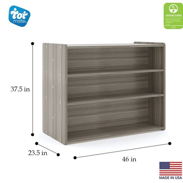 Tot Mate Laminate School Age Double Sided Storage Shelf - 46" x 23 1/2" x 37 1/2"