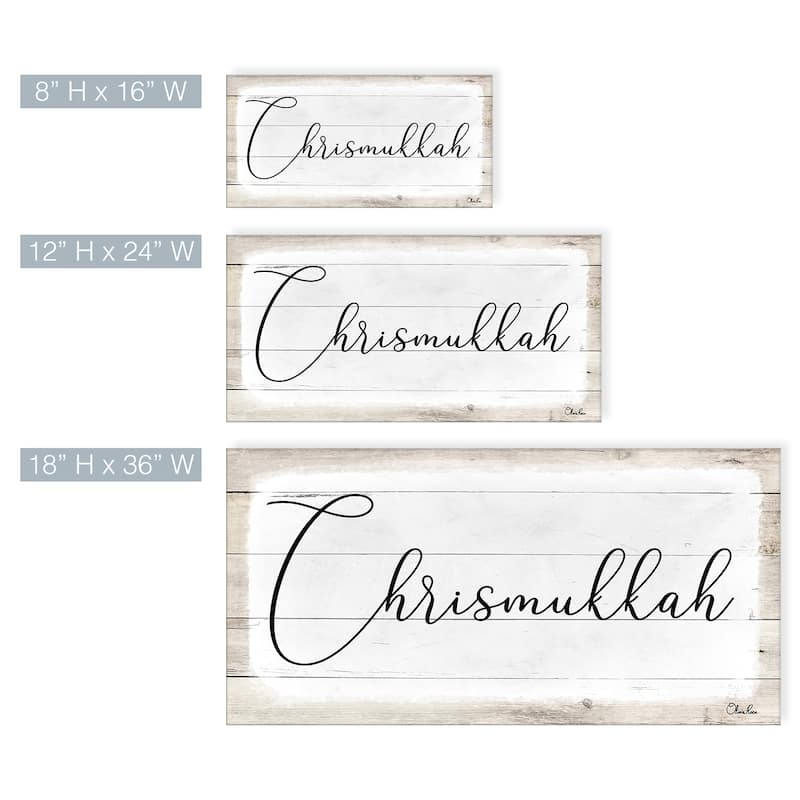 Ready2HangArt 'Chrismukkah' Hanukkah Canvas Wall Art by Olivia Rose