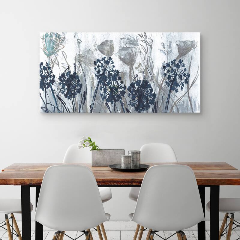 Indigo Field by Studio Arts Canvas Art Print