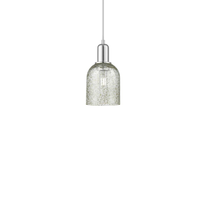 Innovations Lighting 716-1P-10-5 Caledonia Pendant Caledonia 5" Wide - Polished Chrome / Mica