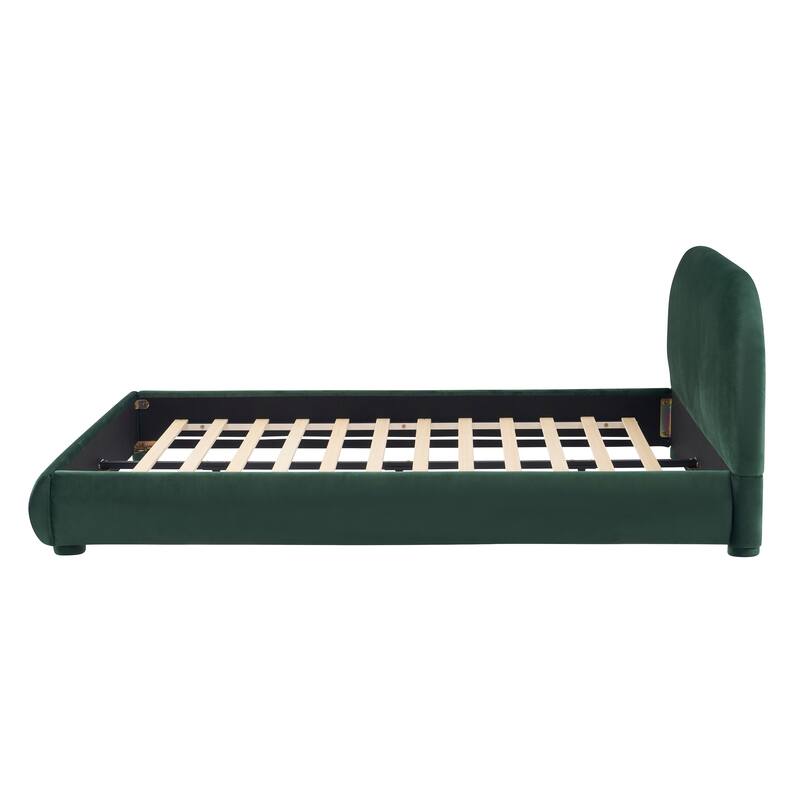 Velvet Soft Bed: Light Luxury Texture, Adding a High-end Atmosphere to Bedroom,Queen