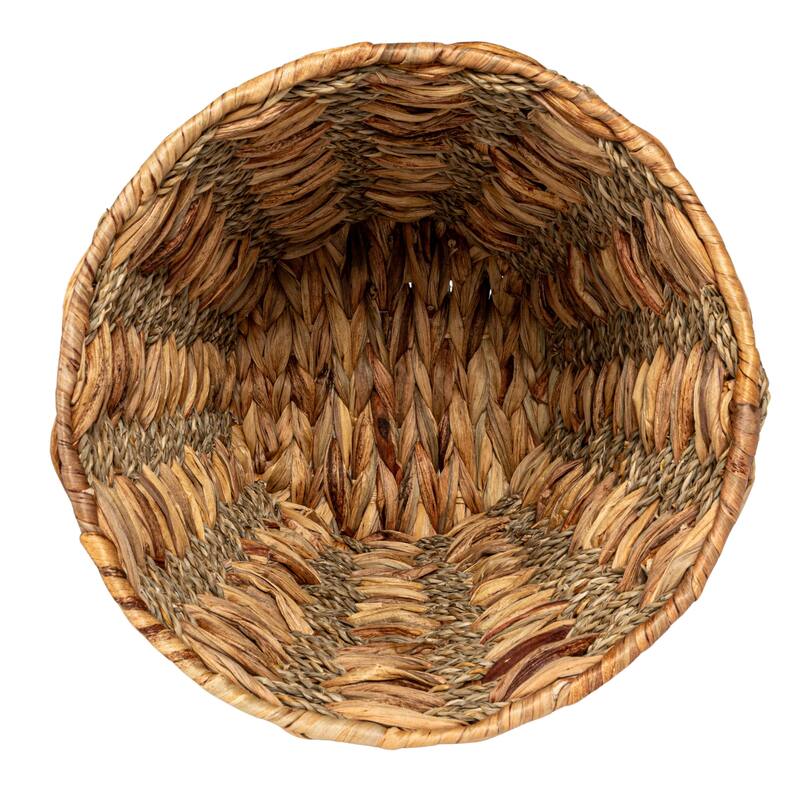 Household Essentials Wicker Waste Basket with Plastic Liner