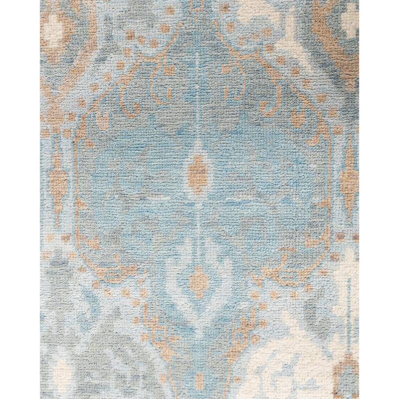 Modern One-of-a-Kind Handmade Area Rug - Gray, 8' 1" x 10' 4" - 8' 1" x 10' 4"