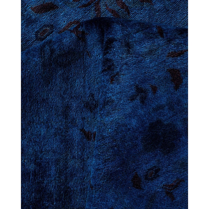 Vibrance, One-of-a-Kind Handmade Area Rug - Purple, 8' 0" x 10' 3" - 8' 0" x 10' 3"