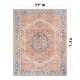 preview thumbnail 85 of 102, Medallion Flat Pile Washable Rug – Pet Friendly, Non-Slip, Perfect for Entryway, Living Room, and Bedroom