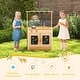 preview thumbnail 4 of 8, Costway Mud Kitchen for Kids with Planting Pots Stovetops Removable - See Details