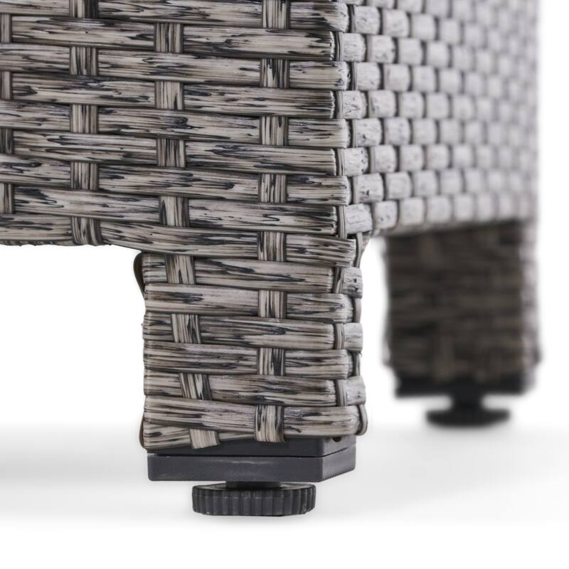 Puerta Outdoor Wicker Accent Side Table by Christopher Knight Home
