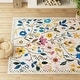 preview thumbnail 58 of 65, Nature Floral Non-Slip Machine Washable Colorful Modern Area Rug