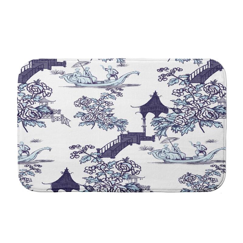 China Old Bath Mat - 17 x 24 - Blue