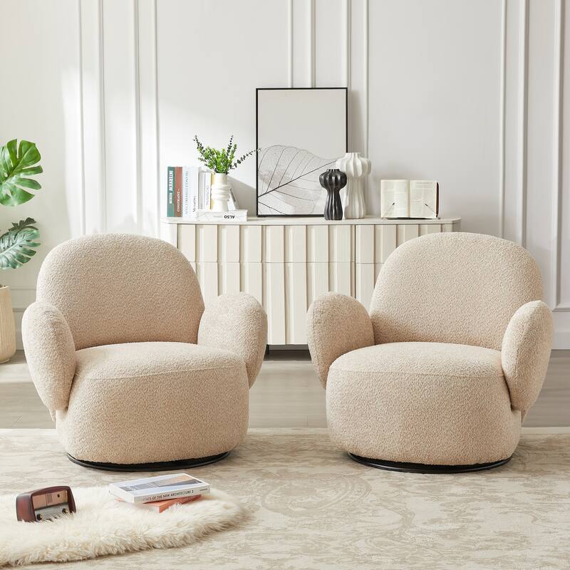 Swivel Lounge Chair with 360° Rotation