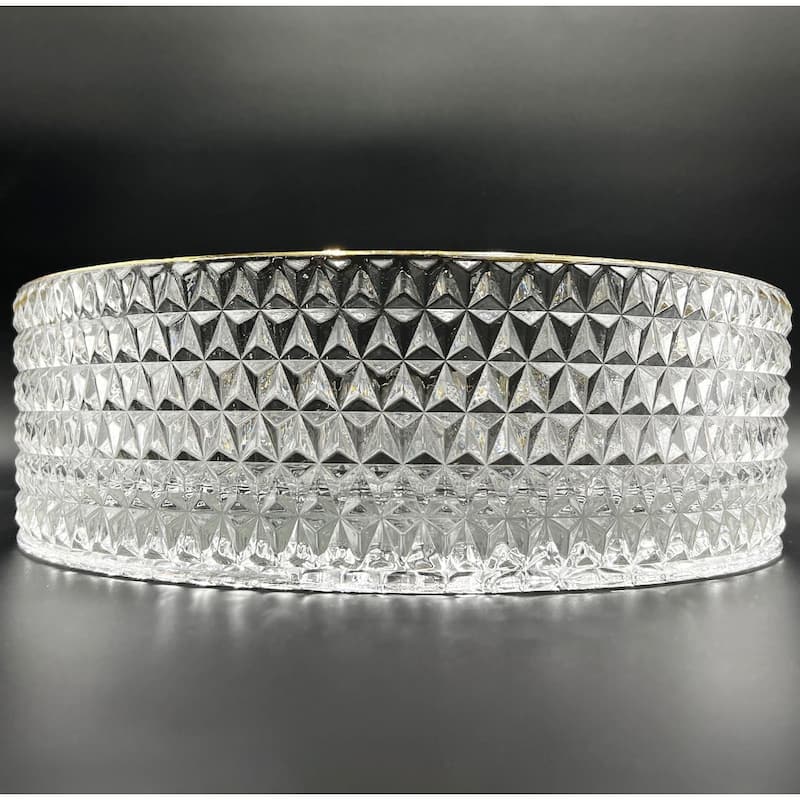 Scotch Round Basin Glass Crystal Bathroom Vessel Sink in Multiple Colors