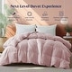 preview thumbnail 15 of 82, All Season Lightweight & Medium Weight White Goose Feather Down Comforter Duvet Insert California King - Medium Weight Pink