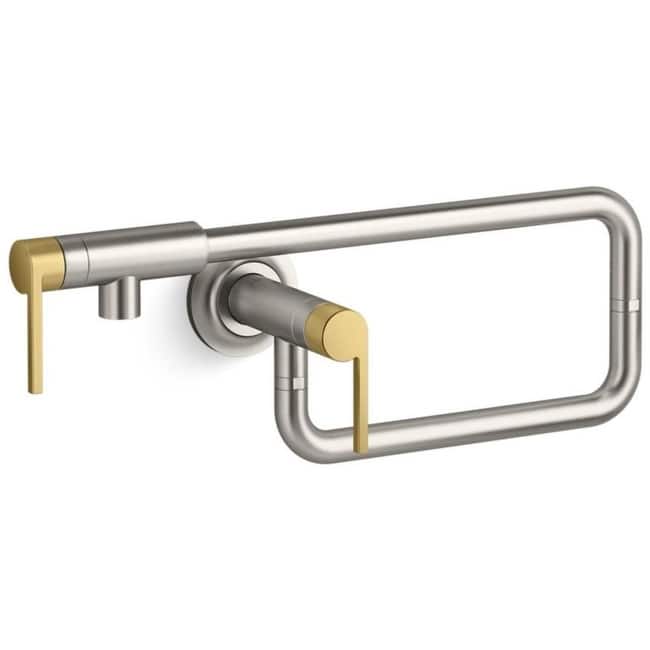 Kallista P23181 Juxtapose 3.2 GPM Wall Mounted Single Hole Pot Filler